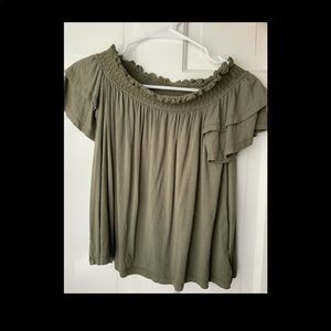 off the shoulder shirt